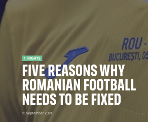 FIFPro: Cinci motive pentru care fotbalul românesc are nevoie de o reformă