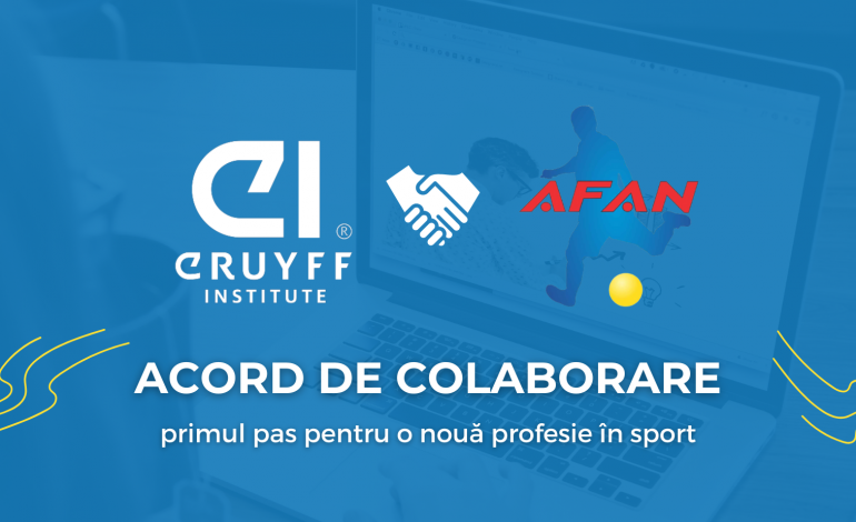 Acord de colaborare cu Institutul Johan Cruyff | Primul pas pentru o nouă profesie în sport